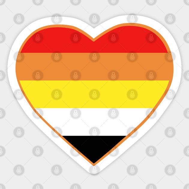 Pride Flag Heart Lithsexual Sticker by VanumChan